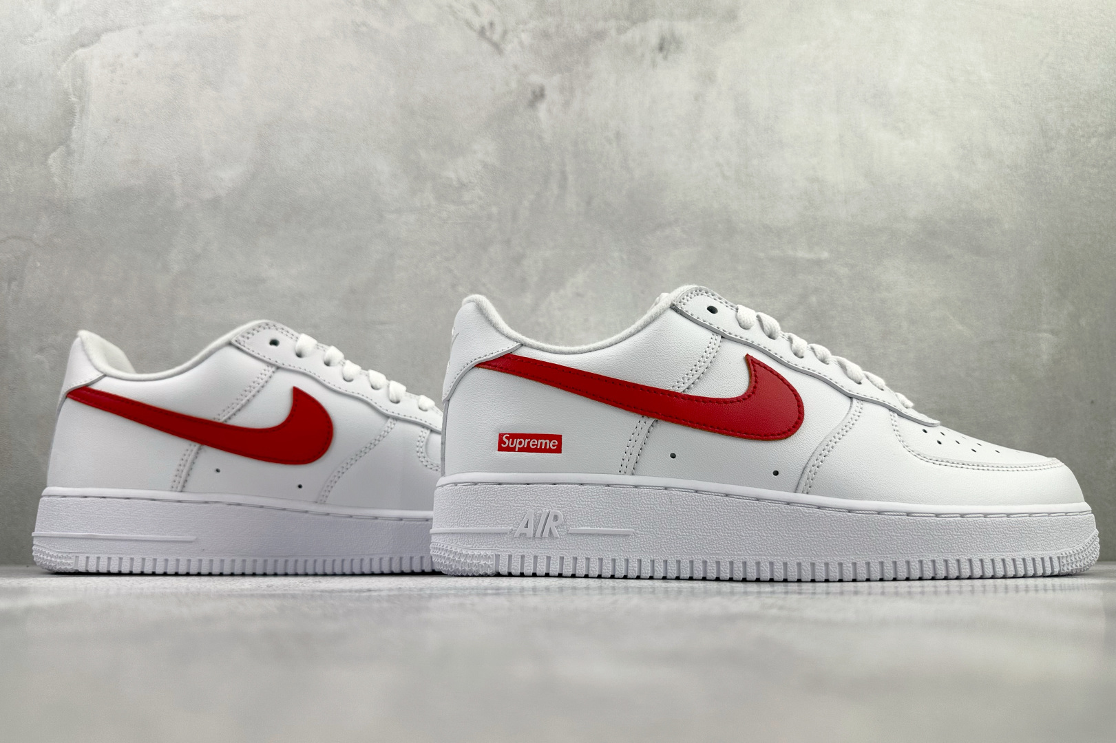 210 全新版本升级 Supreme x Nike Air Force 1 Low SP 白红 CU9225-101