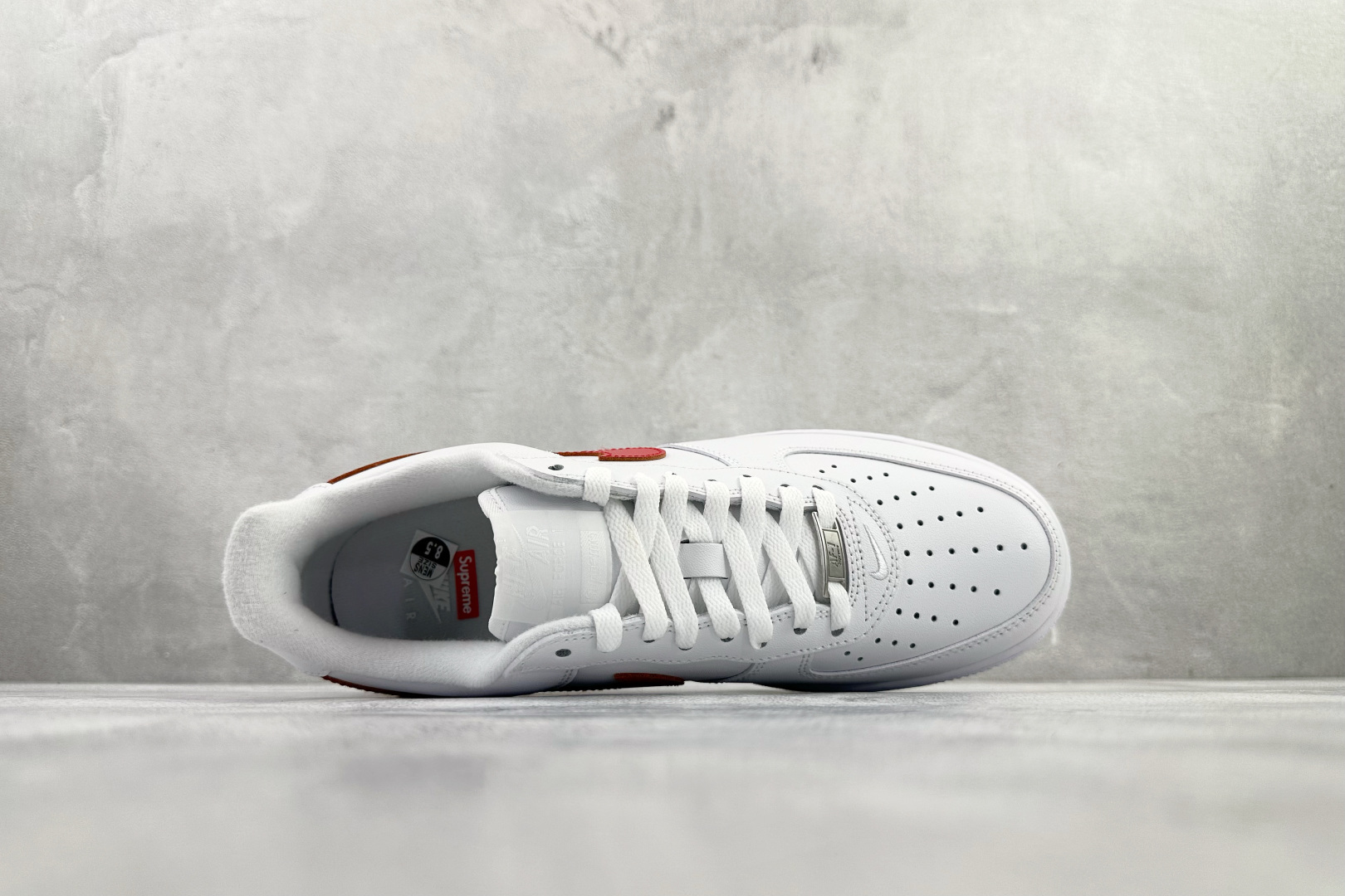 210 全新版本升级 Supreme x Nike Air Force 1 Low SP 白红 CU9225-101
