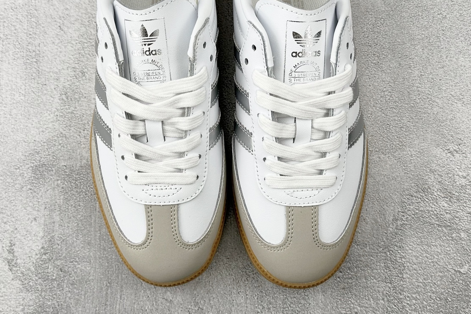170 adidas originals SAMBA “White Silver Metallic”白银 JI2725