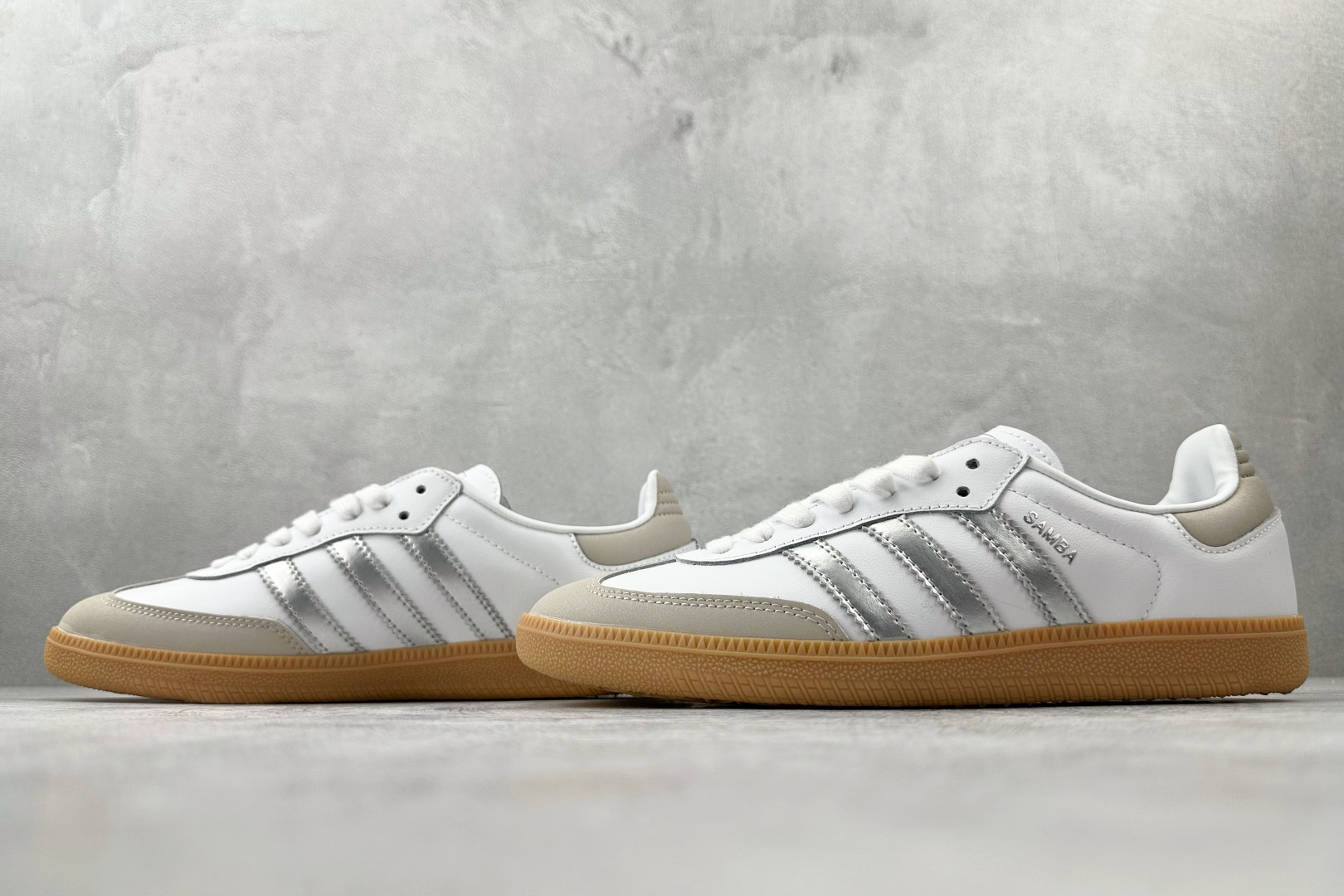 170 adidas originals SAMBA “White Silver Metallic”白银 JI2725