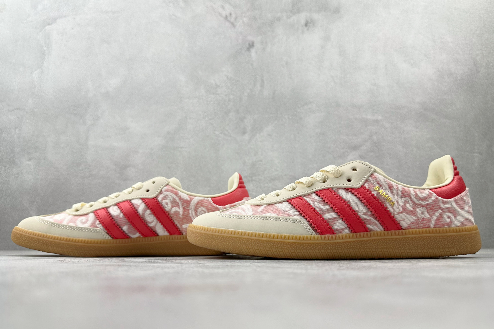 170 adidas originals SAMBA 白粉色 JR8841