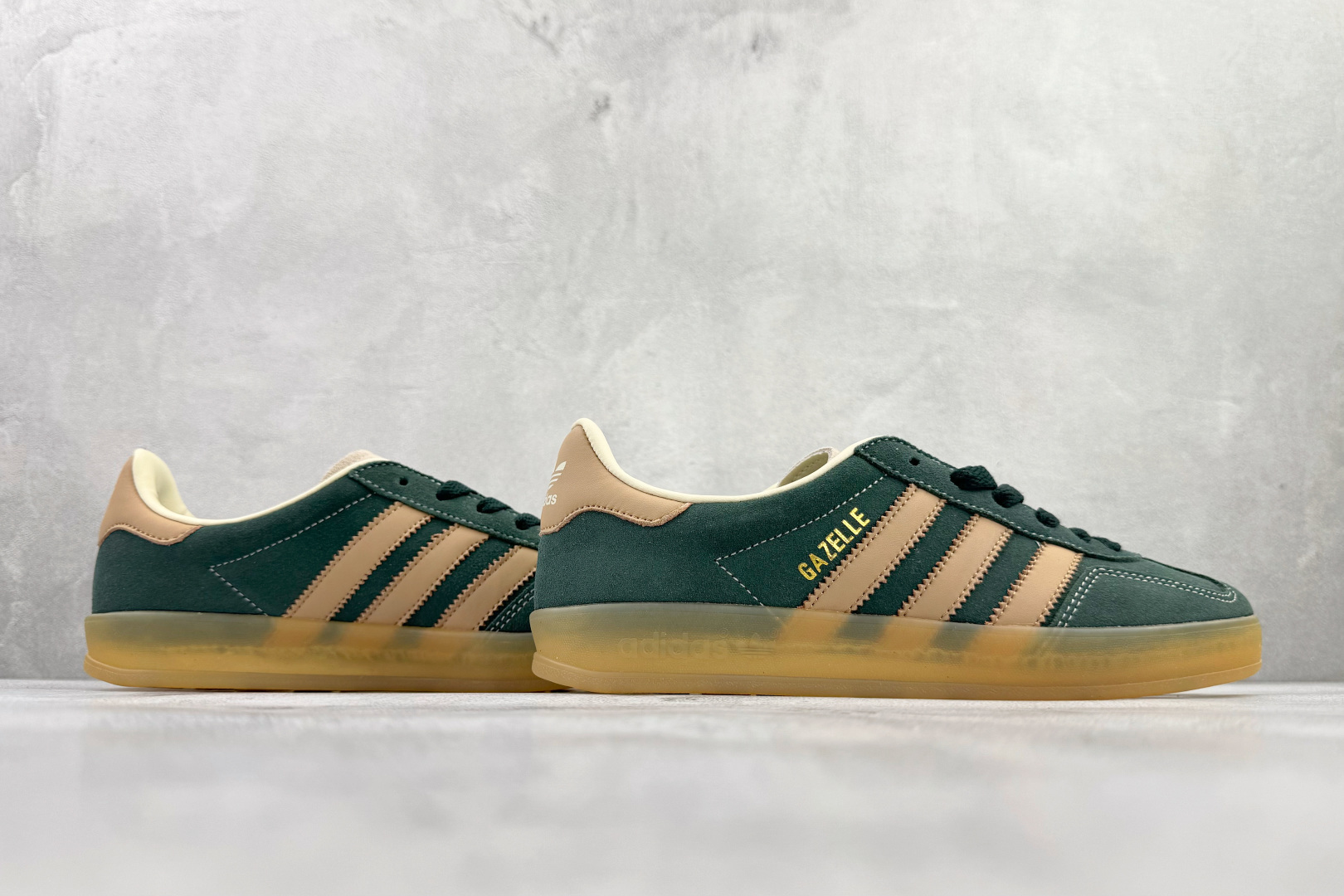 170 adidas originals GAZELLE INDOOR 棕绿 JH5402
