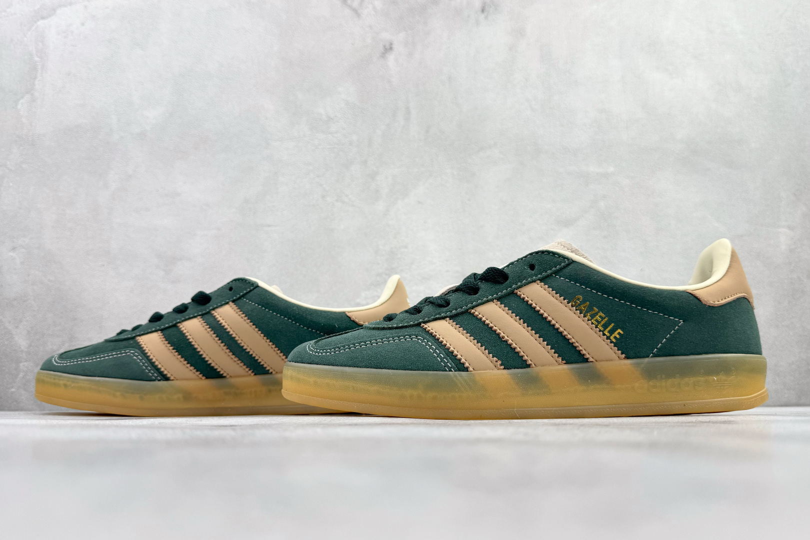 170 adidas originals GAZELLE INDOOR 棕绿 JH5402