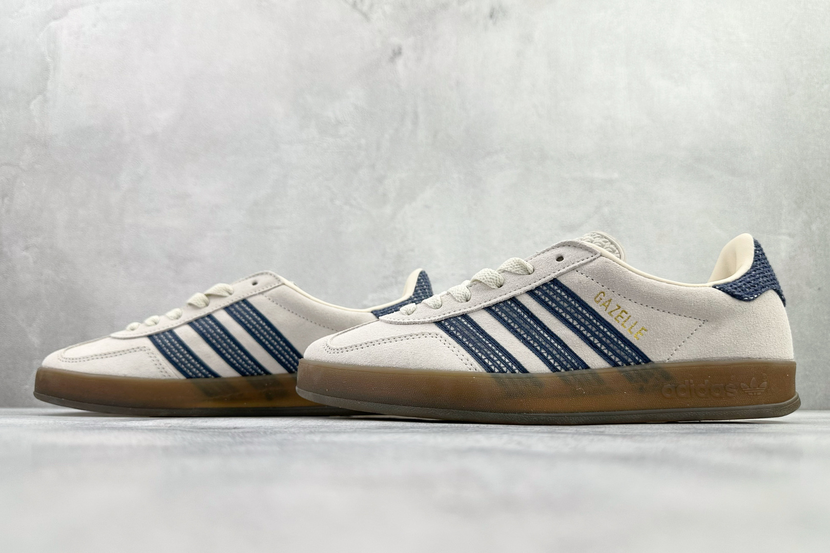 adidas originals GAZELLE INDOOR 灰蓝 JR3381