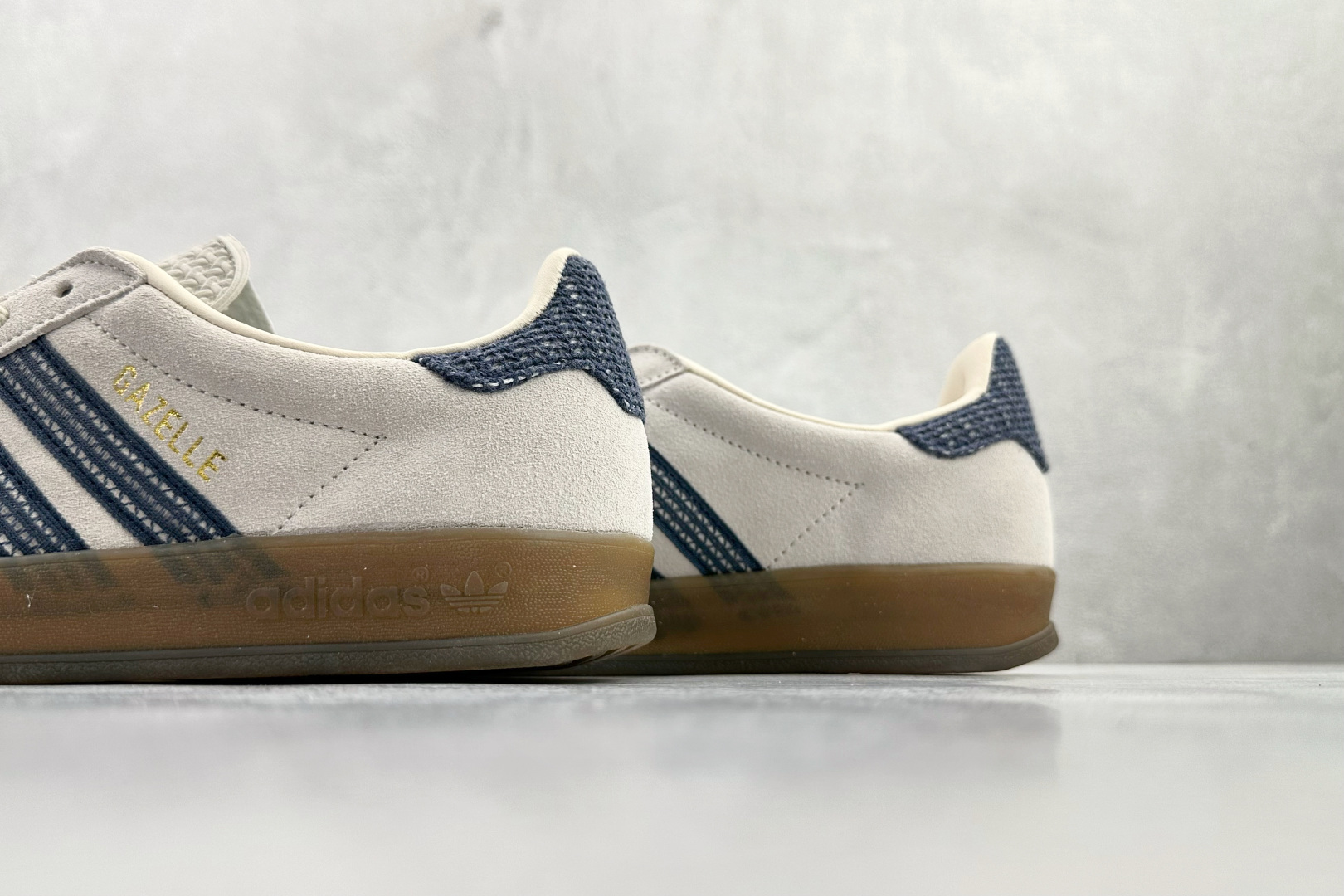 adidas originals GAZELLE INDOOR 灰蓝 JR3381