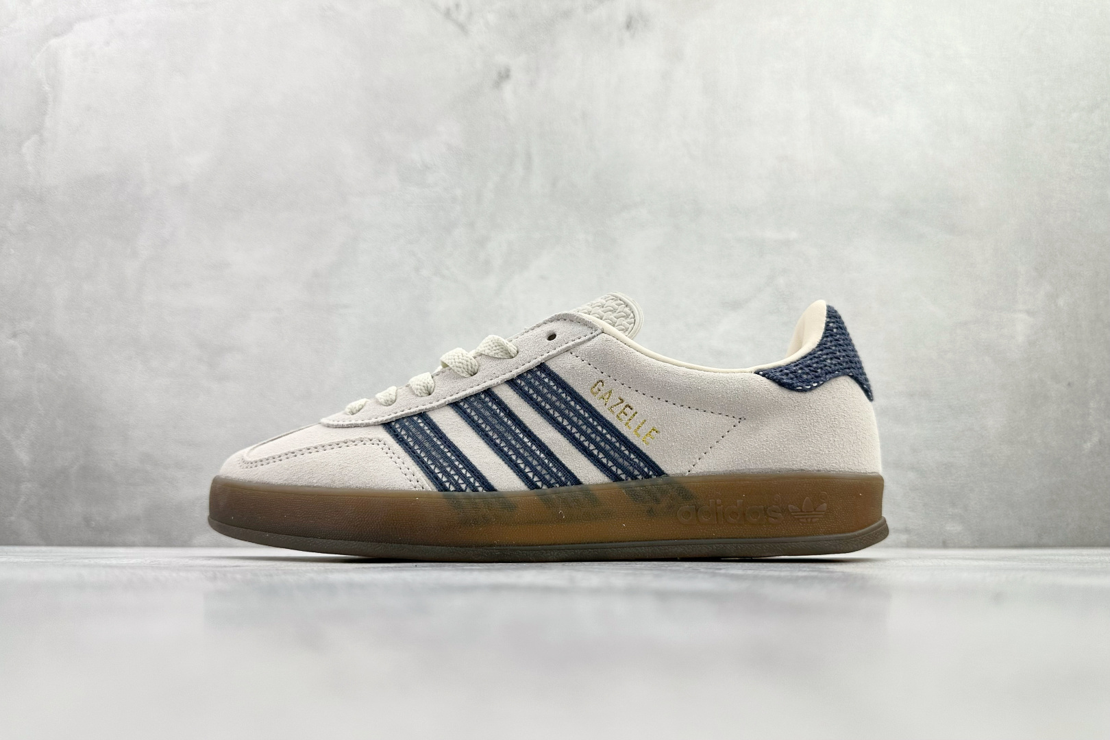 adidas originals GAZELLE INDOOR 灰蓝 JR3381
