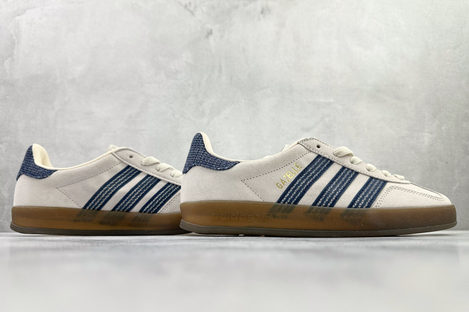 adidas originals GAZELLE INDOOR 灰蓝 JR3381