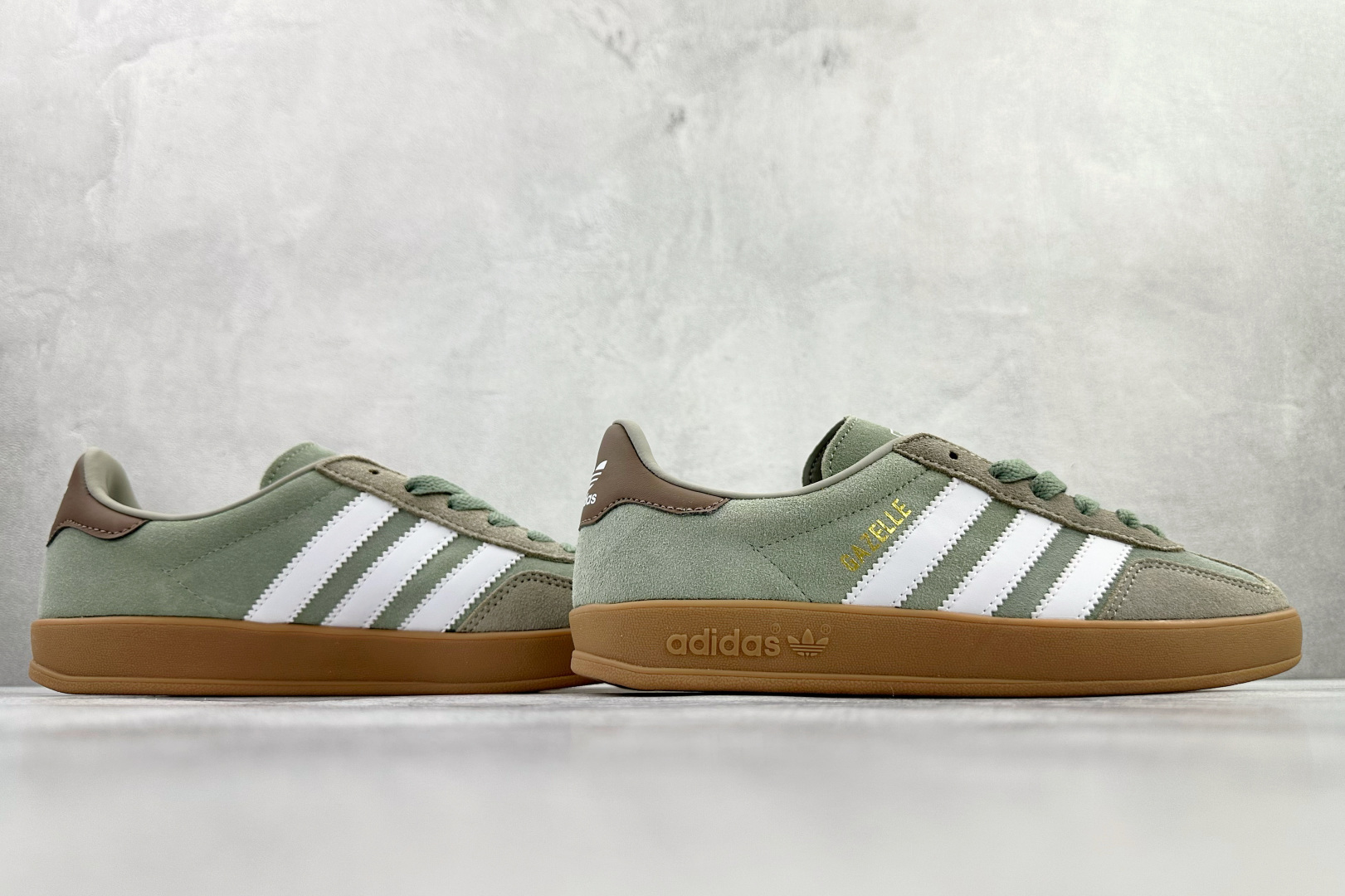 adidas originals GAZELLE INDOOR 绿灰色 JI3526