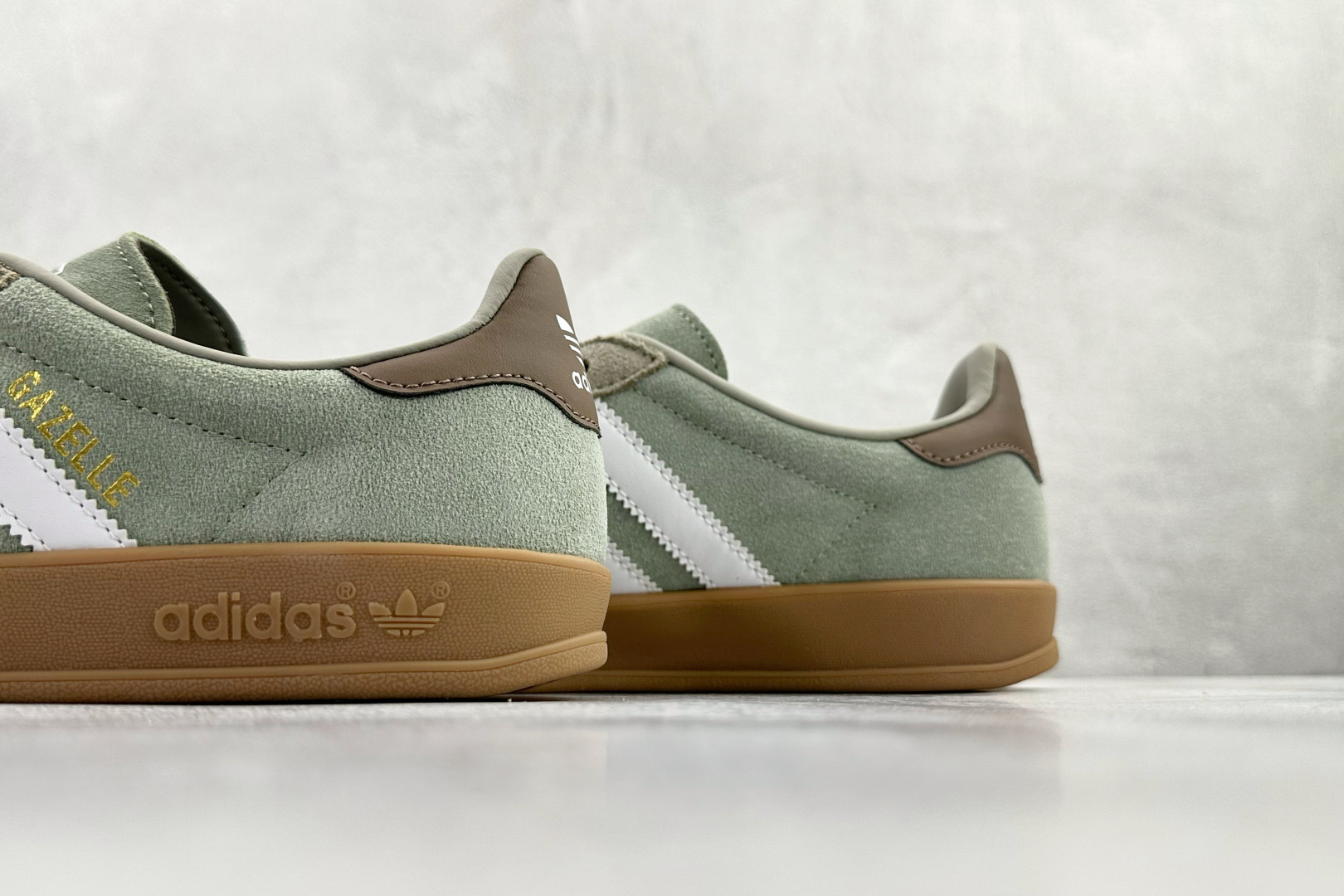 adidas originals GAZELLE INDOOR 绿灰色 JI3526
