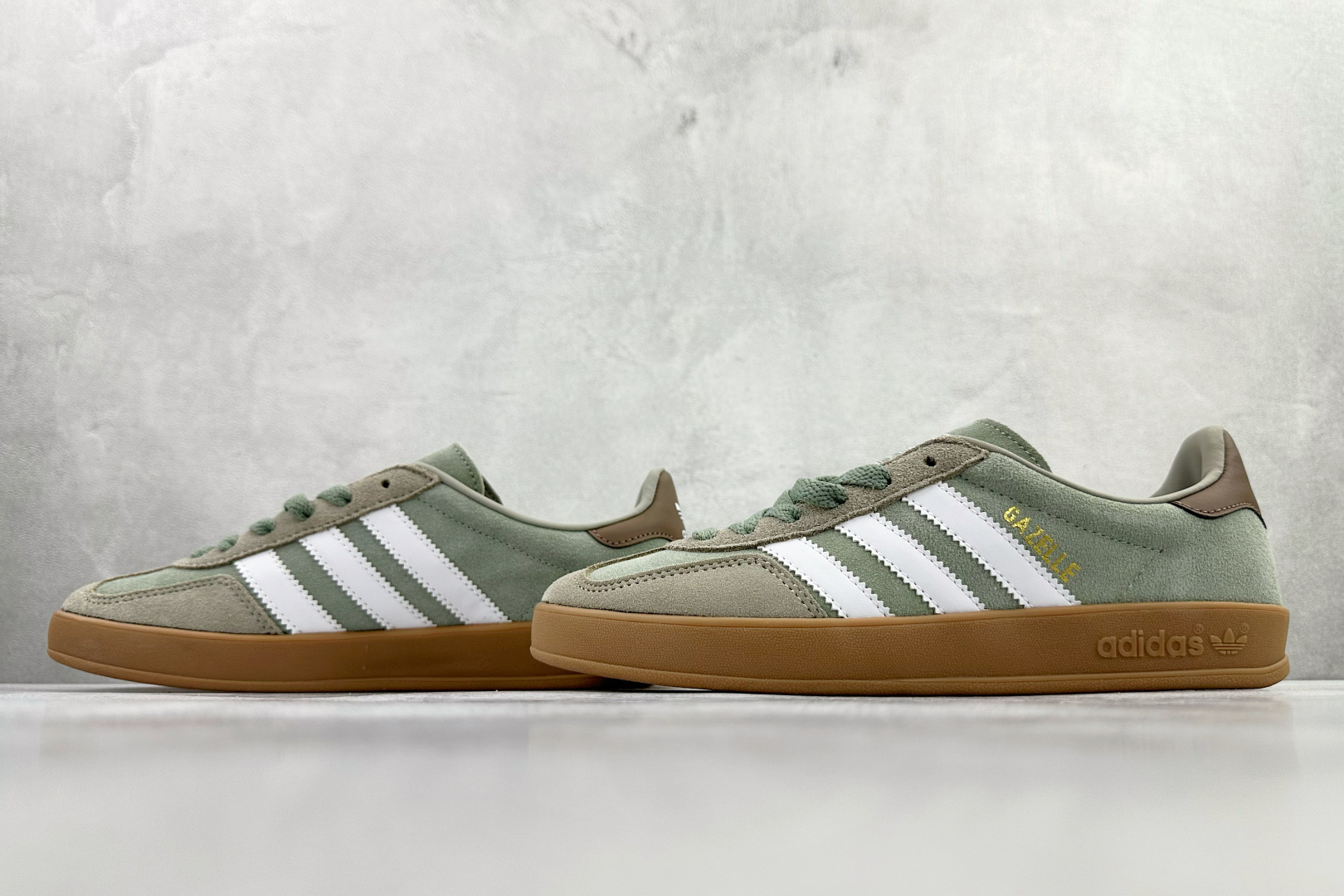 adidas originals GAZELLE INDOOR 绿灰色 JI3526