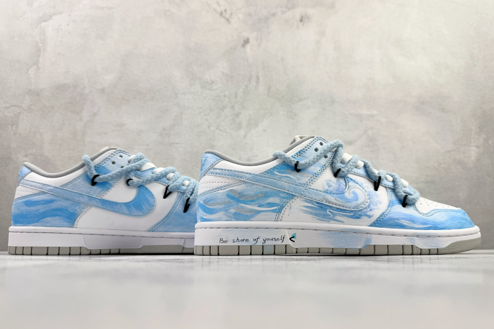 定制球鞋 Nike Dunk Low RETRO 月下碧波行 白蓝色 HF5441-105