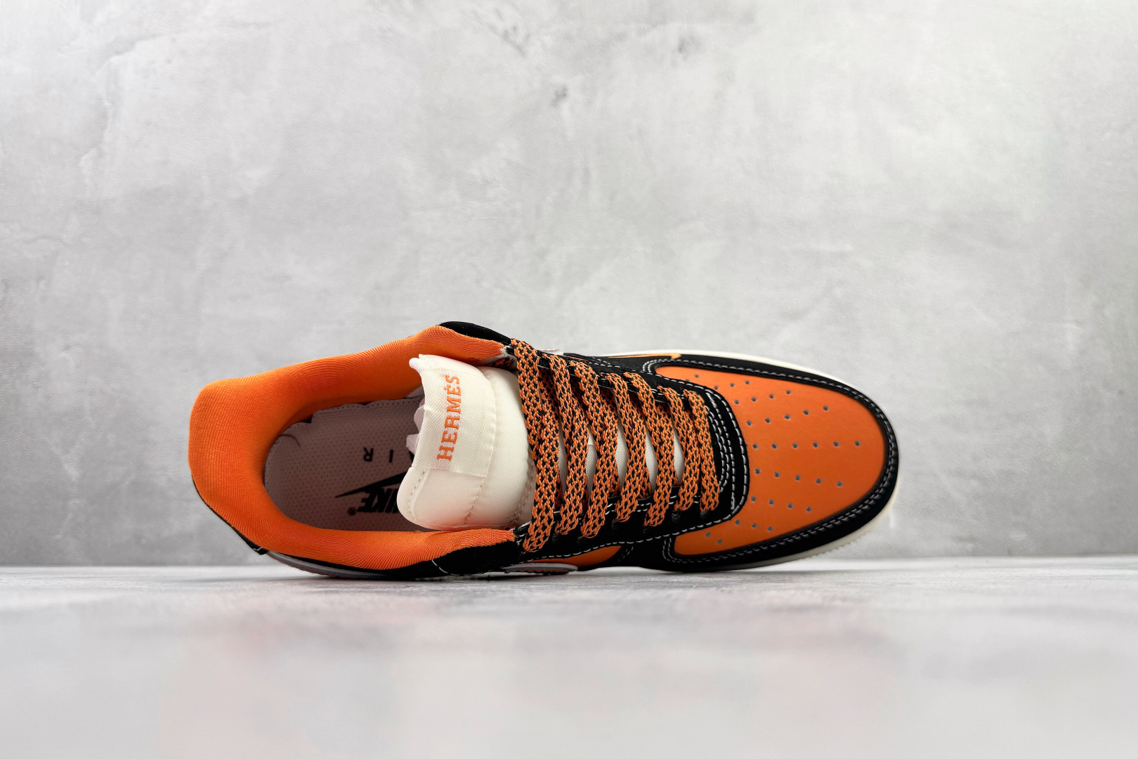Nike Air Force 1 07 HERMES 联名 黑橙 XL1979-112