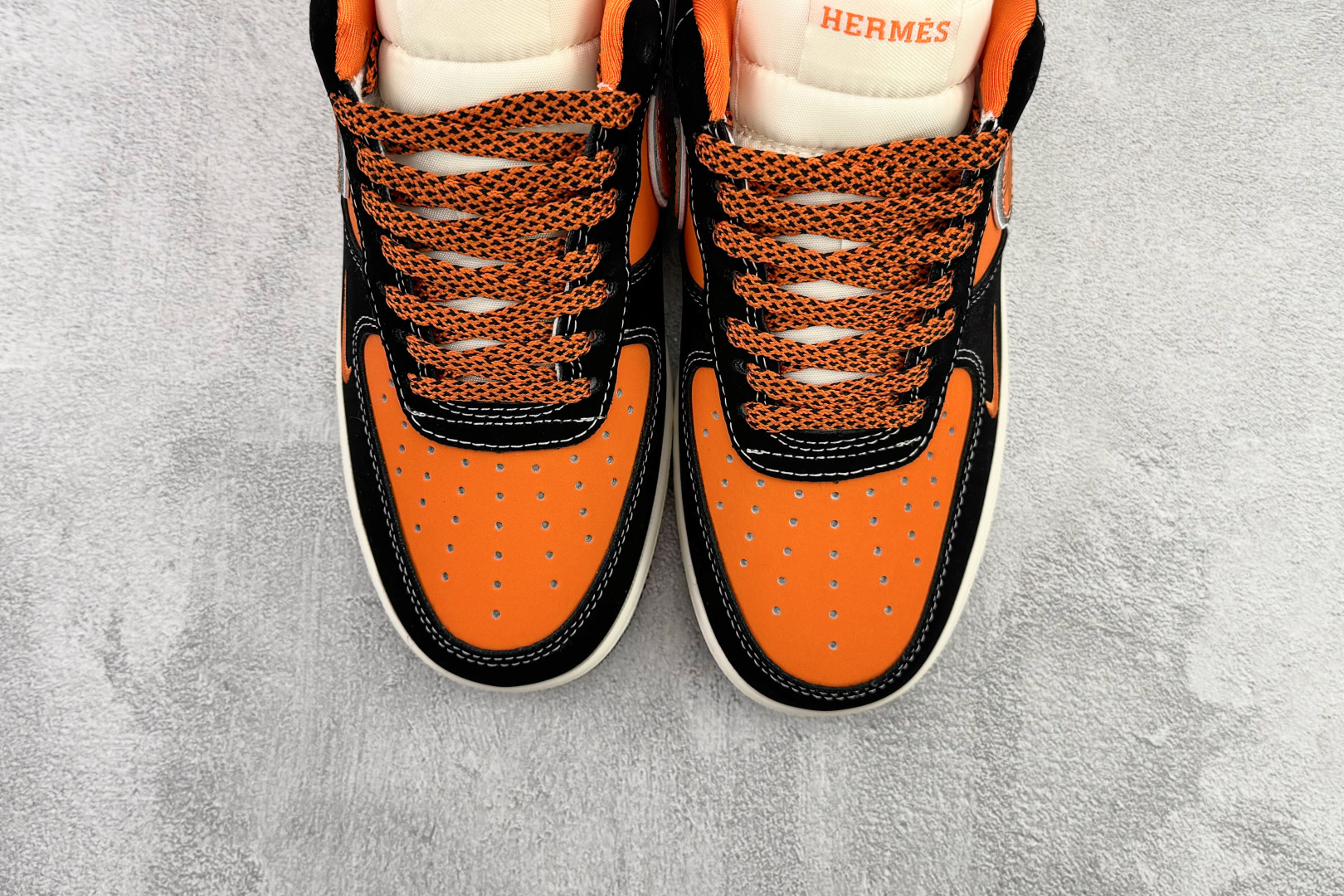 Nike Air Force 1 07 HERMES 联名 黑橙 XL1979-112