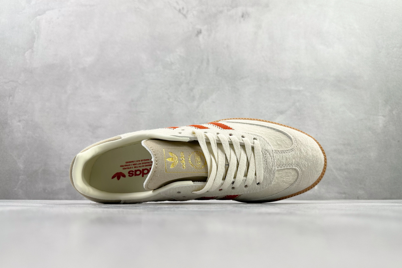 出口订单 adidas originals SAMBA 米白红 JS3935