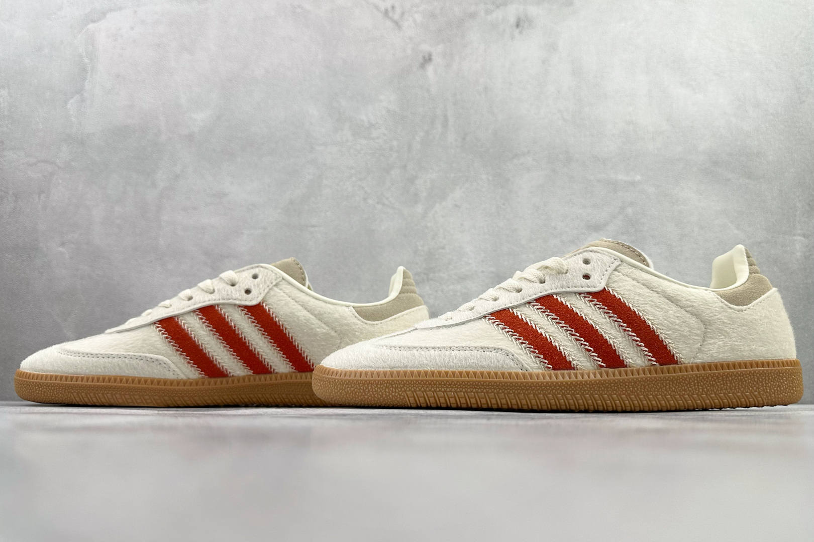 出口订单 adidas originals SAMBA 米白红 JS3935