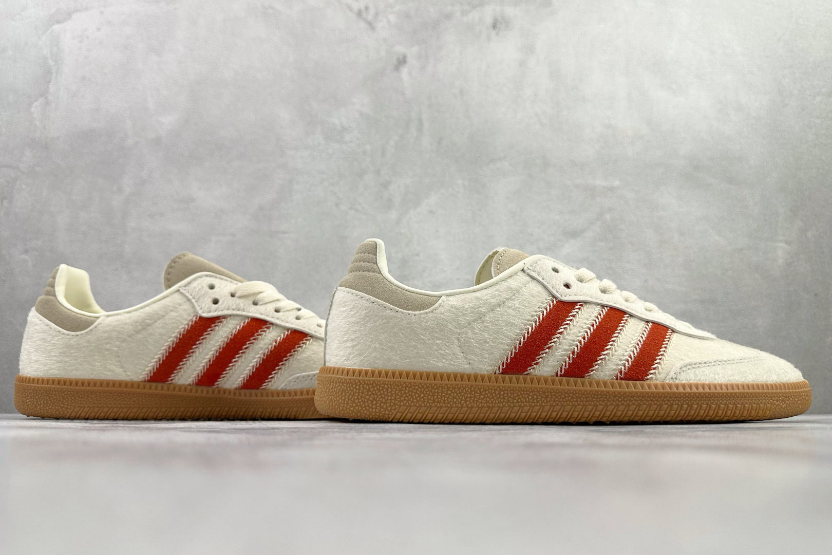 出口订单 adidas originals SAMBA 米白红 JS3935