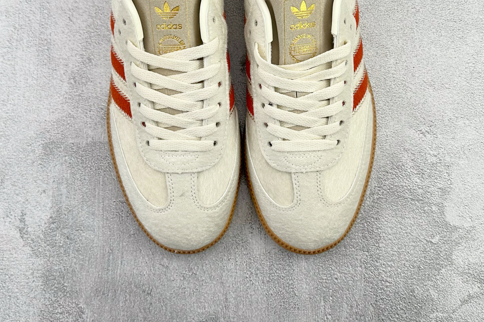出口订单 adidas originals SAMBA 米白红 JS3935