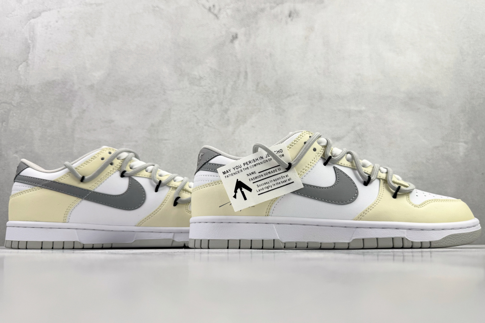 K13 220 定制球鞋 Nike Dunk Low 云影灰棕 灰白 HF0730-160