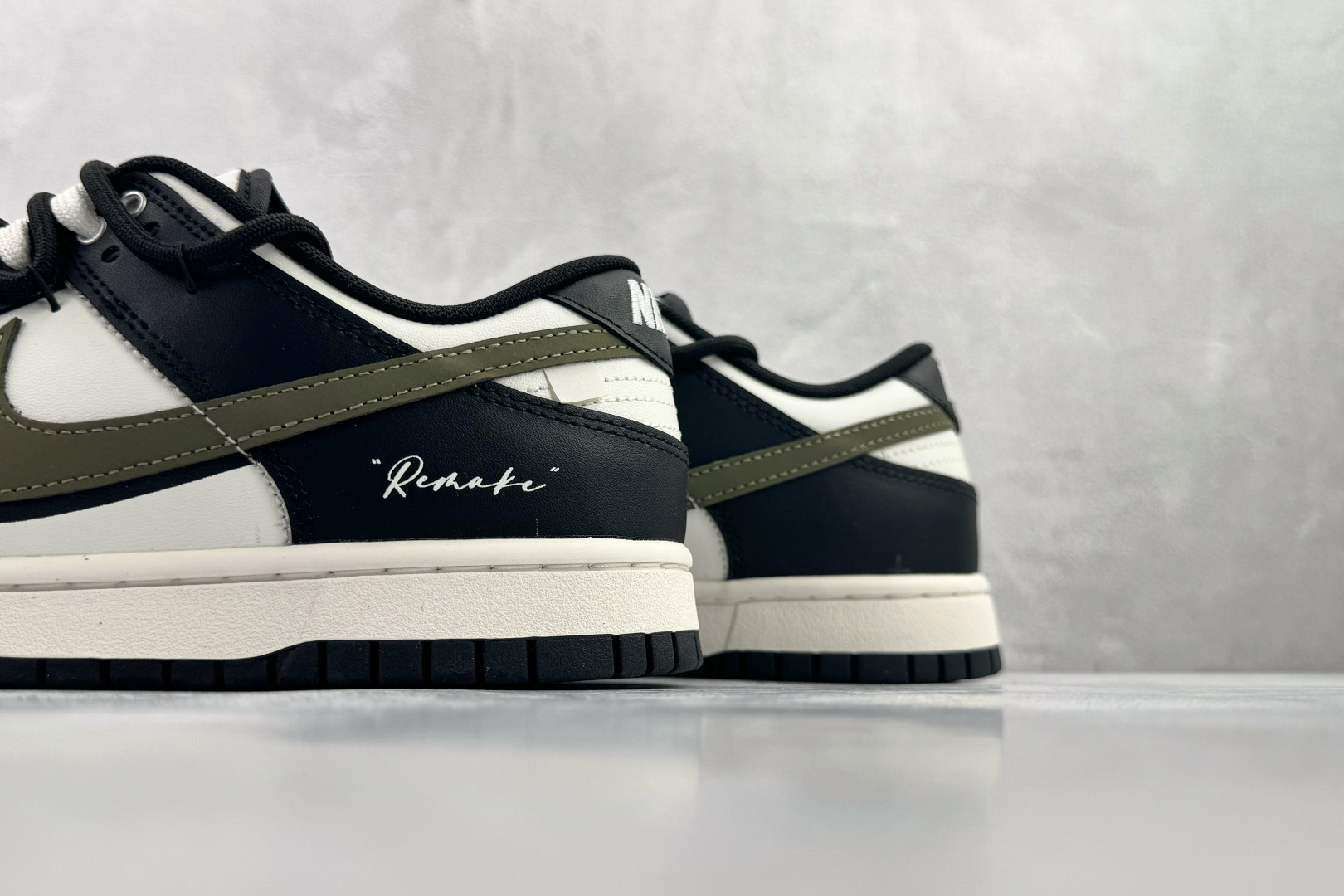 定制球鞋 Nike Dunk 山居冷茶 黑白绿 BG0512-083