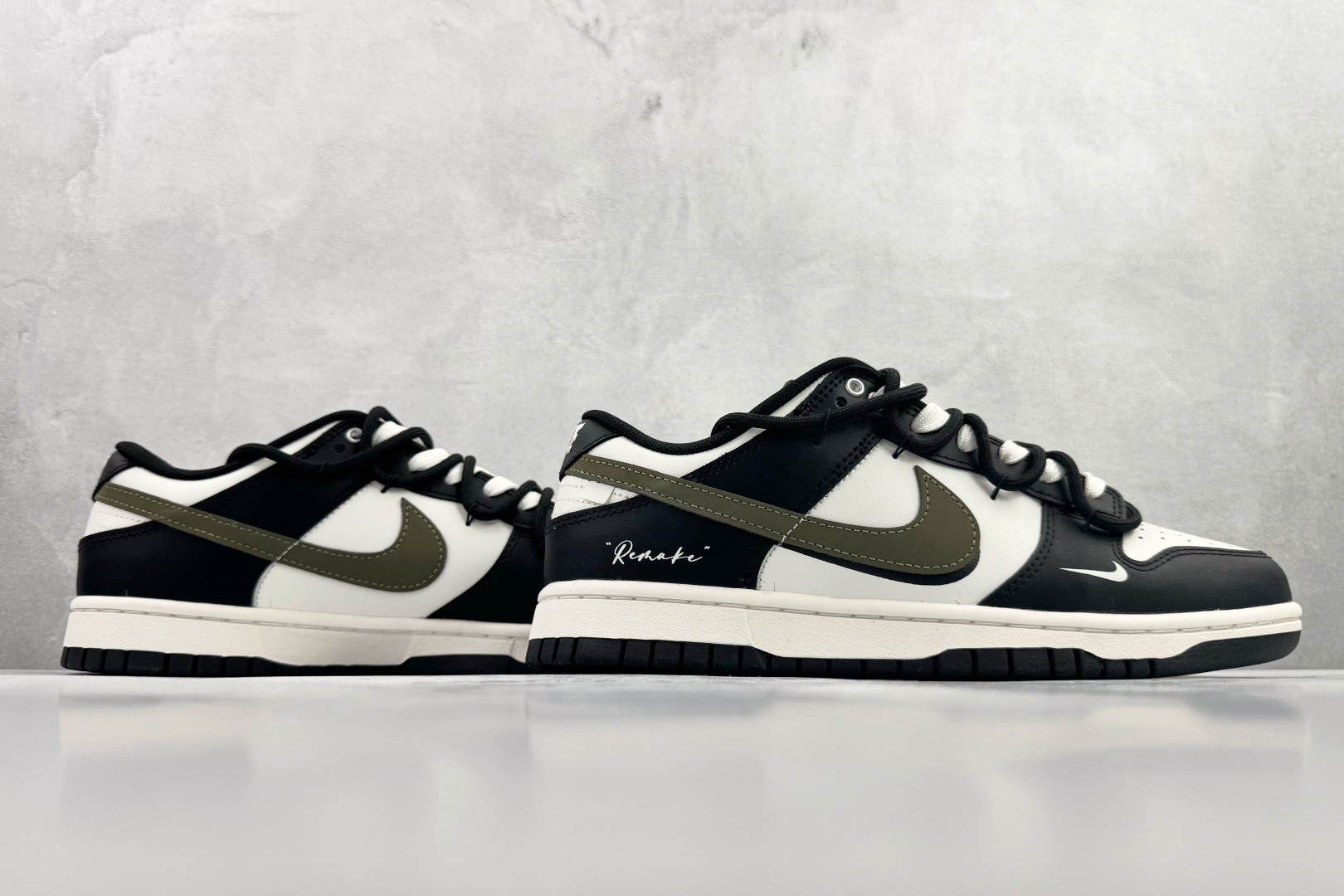 定制球鞋 Nike Dunk 山居冷茶 黑白绿 BG0512-083