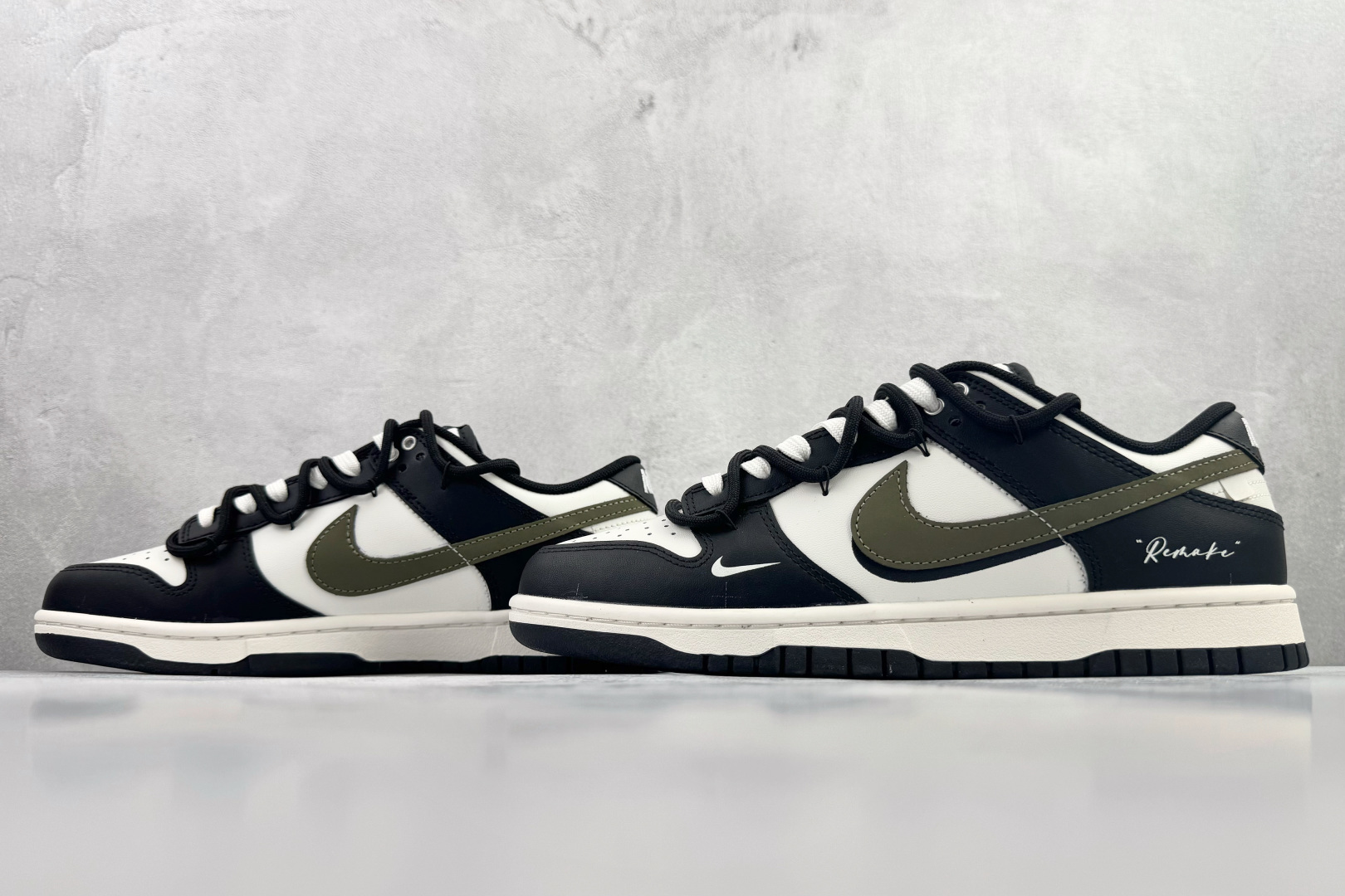 定制球鞋 Nike Dunk 山居冷茶 黑白绿 BG0512-083