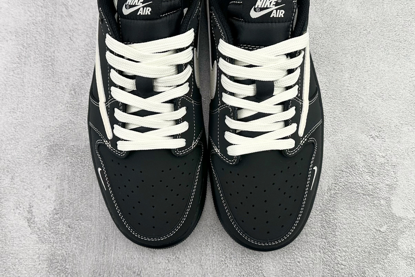 280 定制 Air Jordan 1 Low ow SP 倒钩 联名 黑白 AC1898-101