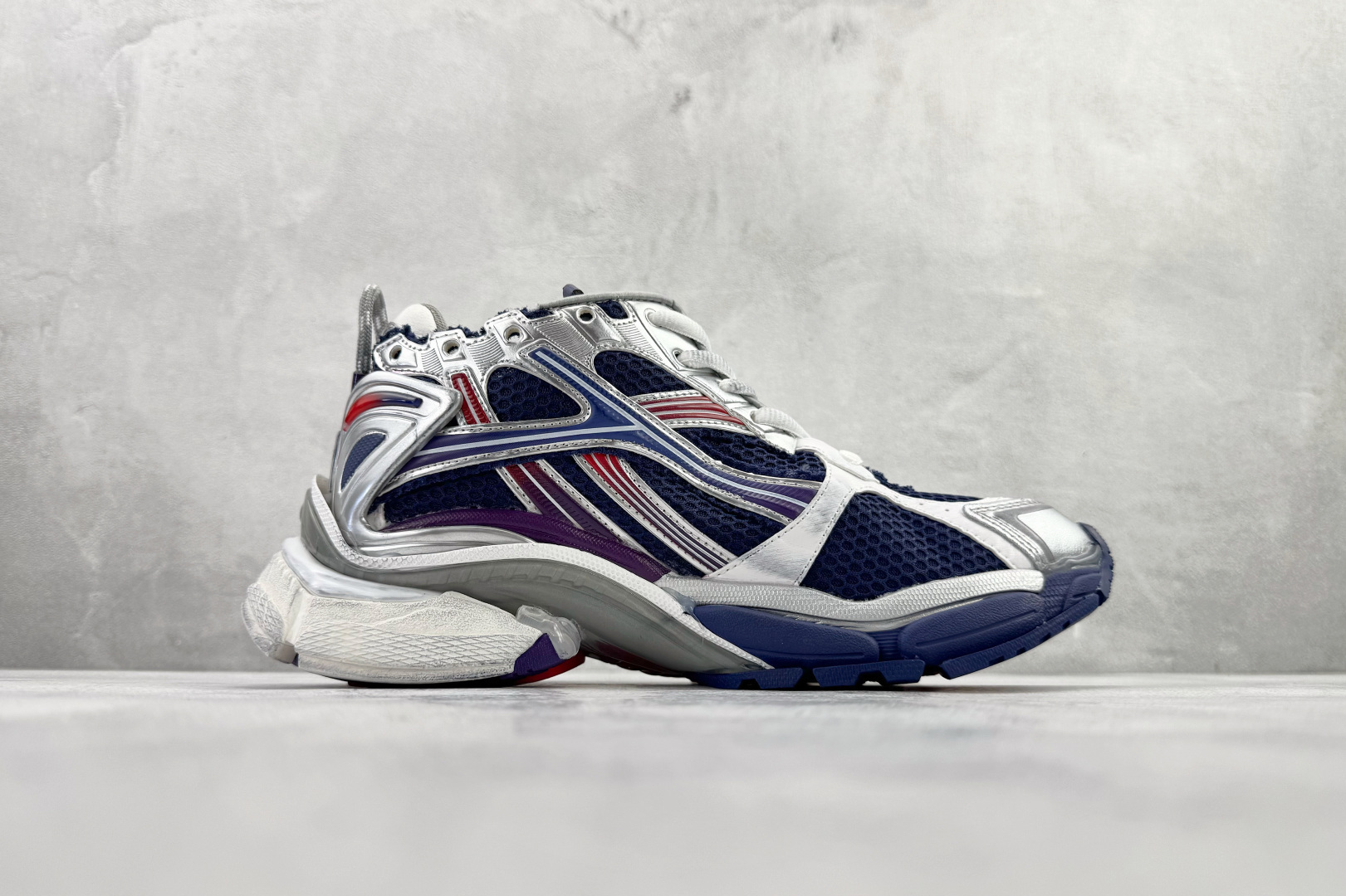 480 代购版 Balenciaga巴黎世家 Runner 蓝红 772767 WRUNG 4610