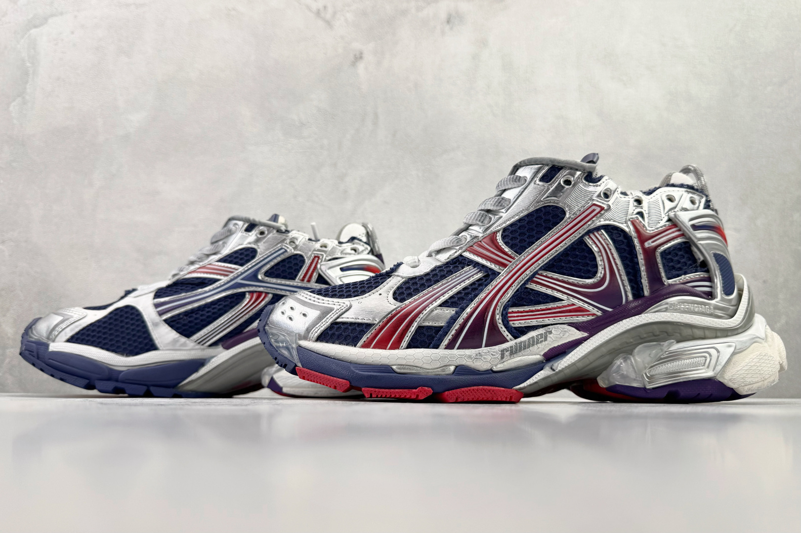 480 代购版 Balenciaga巴黎世家 Runner 蓝红 772767 WRUNG 4610