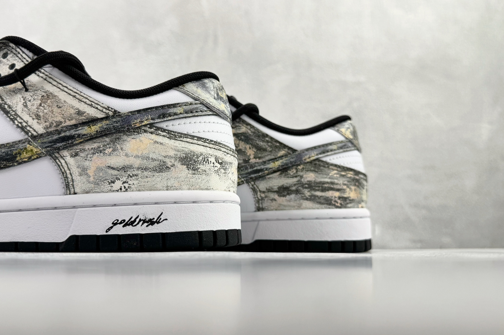 定制球鞋 Nike Dunk LOW RETRO 淘金热 黑白金 HF5441-100