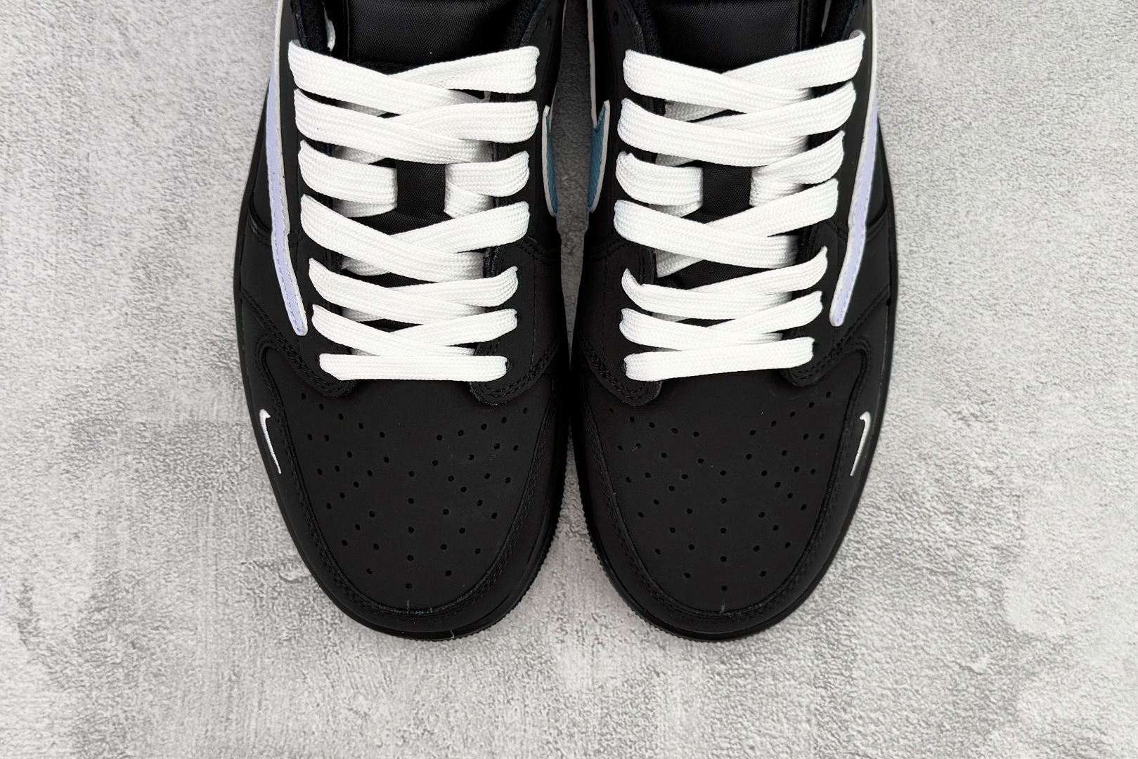 定制 Air Jordan 1 Low ow SP 倒钩 联名 蓝黑 AC1898-192