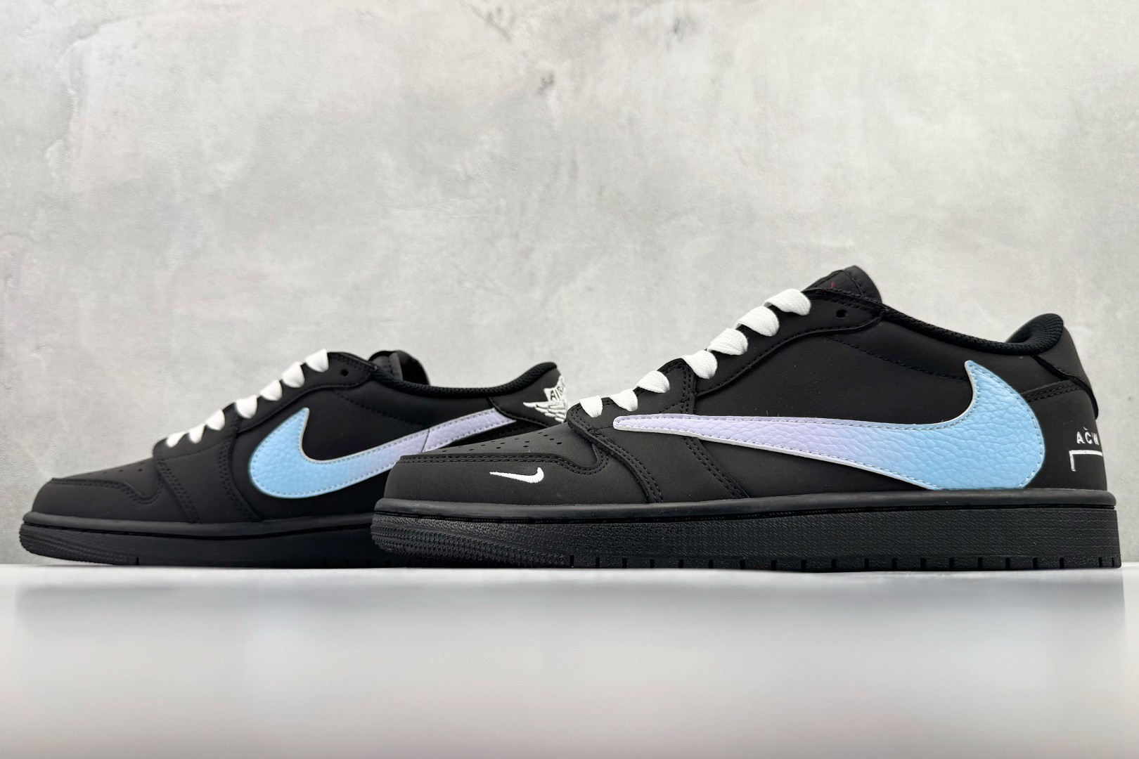 定制 Air Jordan 1 Low ow SP 倒钩 联名 蓝黑 AC1898-192