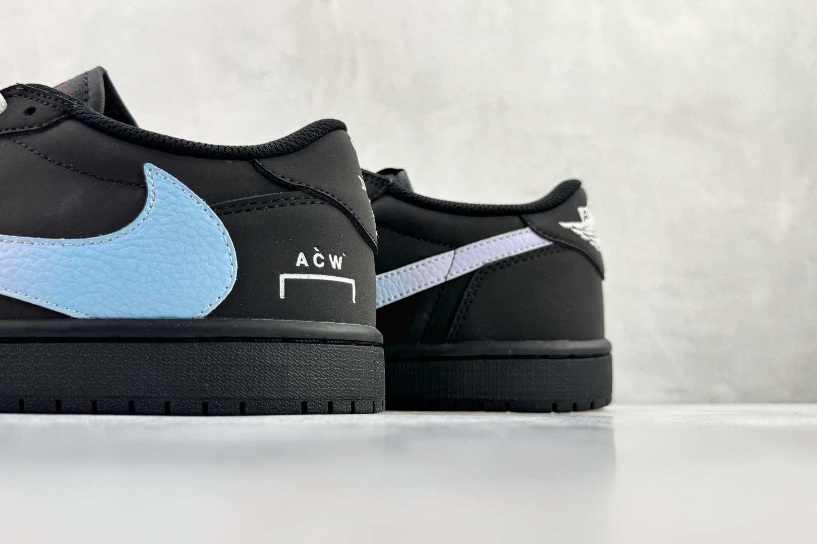 定制 Air Jordan 1 Low ow SP 倒钩 联名 蓝黑 AC1898-192