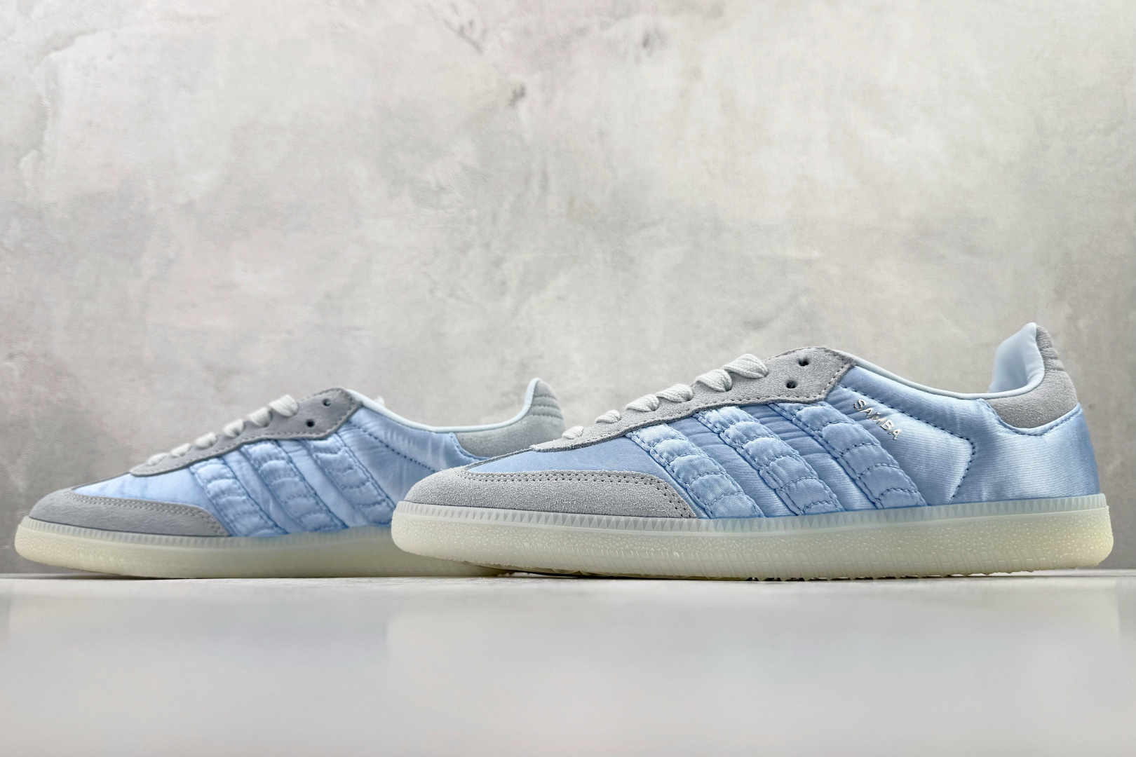 170 adidas originals SAMBA Satin Shoes 蓝色 HQ5160