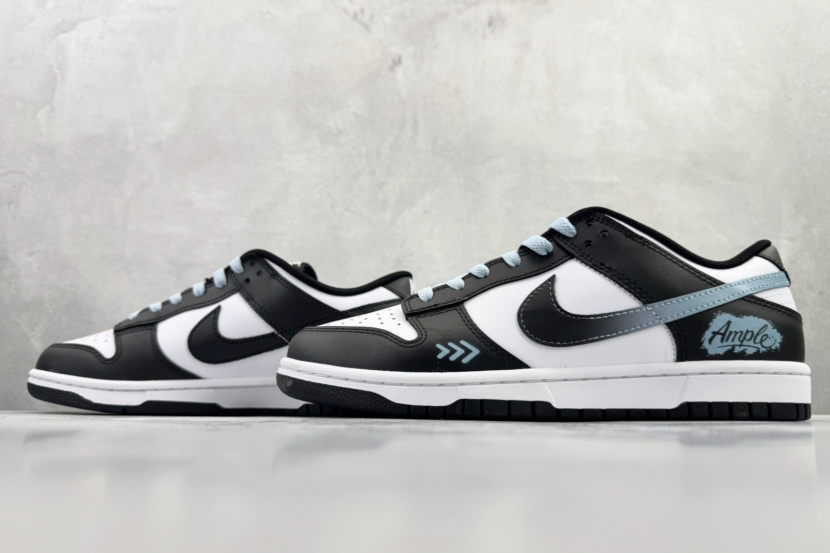 定制球鞋 Nike Dunk 渐变熊猫 黑蓝 DD1391-100