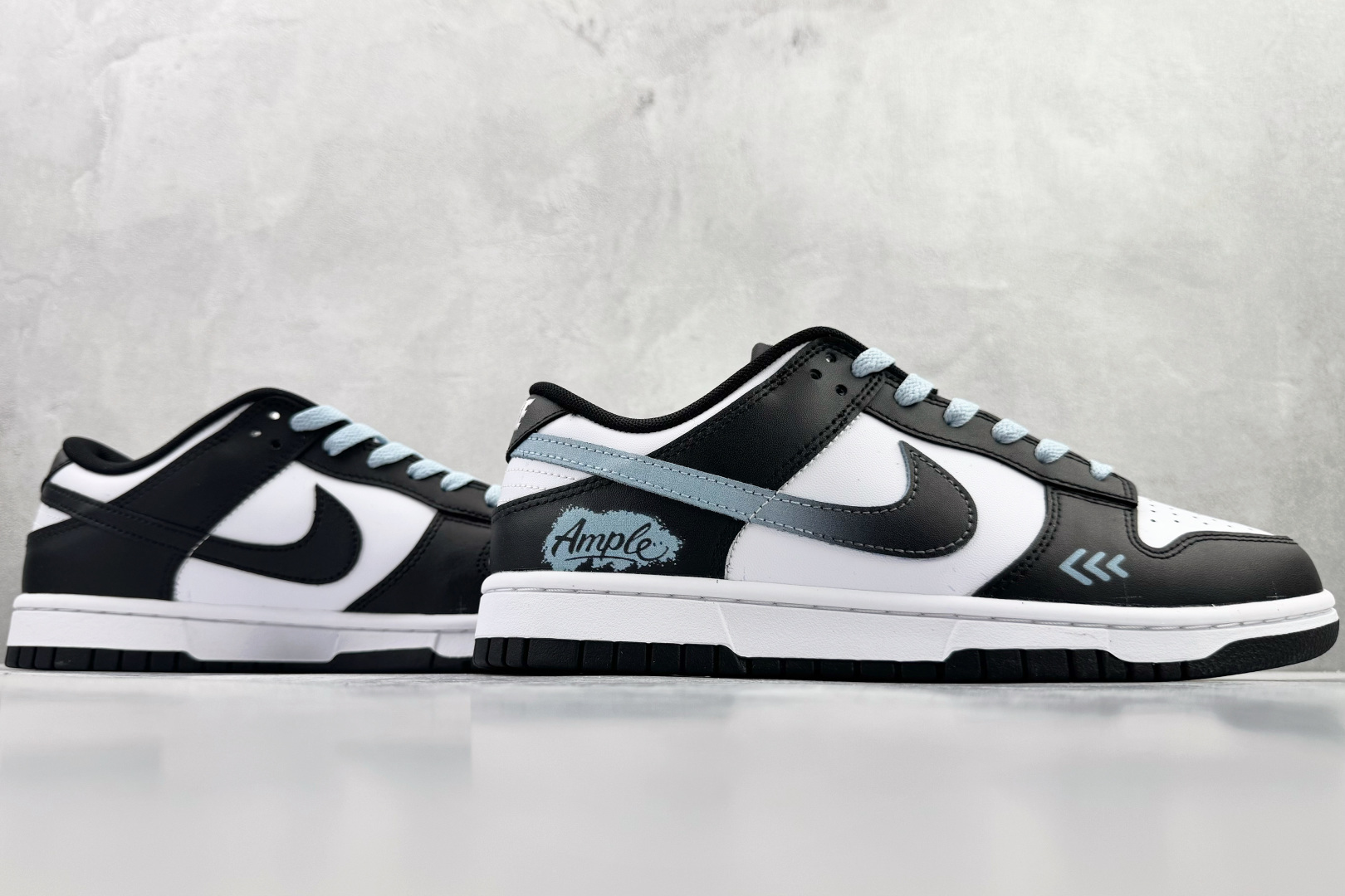 定制球鞋 Nike Dunk 渐变熊猫 黑蓝 DD1391-100