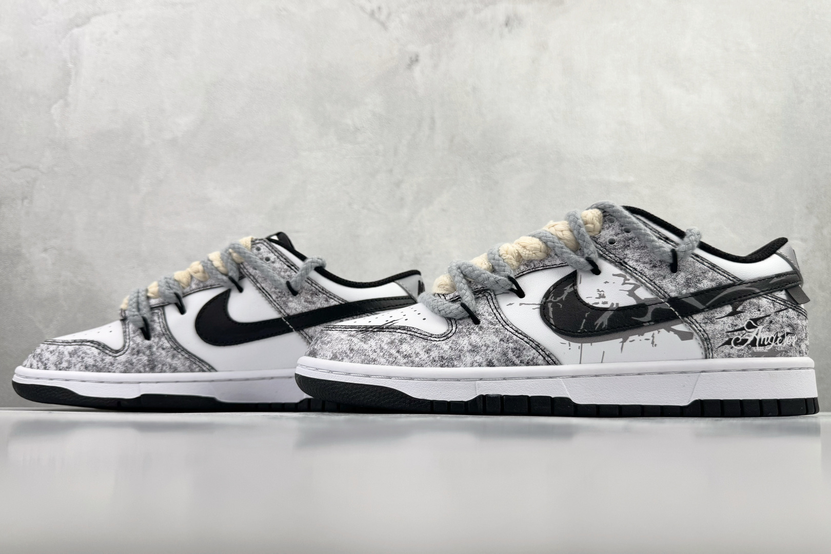 定制球鞋 Nike Dunk Low RETRO 弑影灵契 黑白 DD1391-100