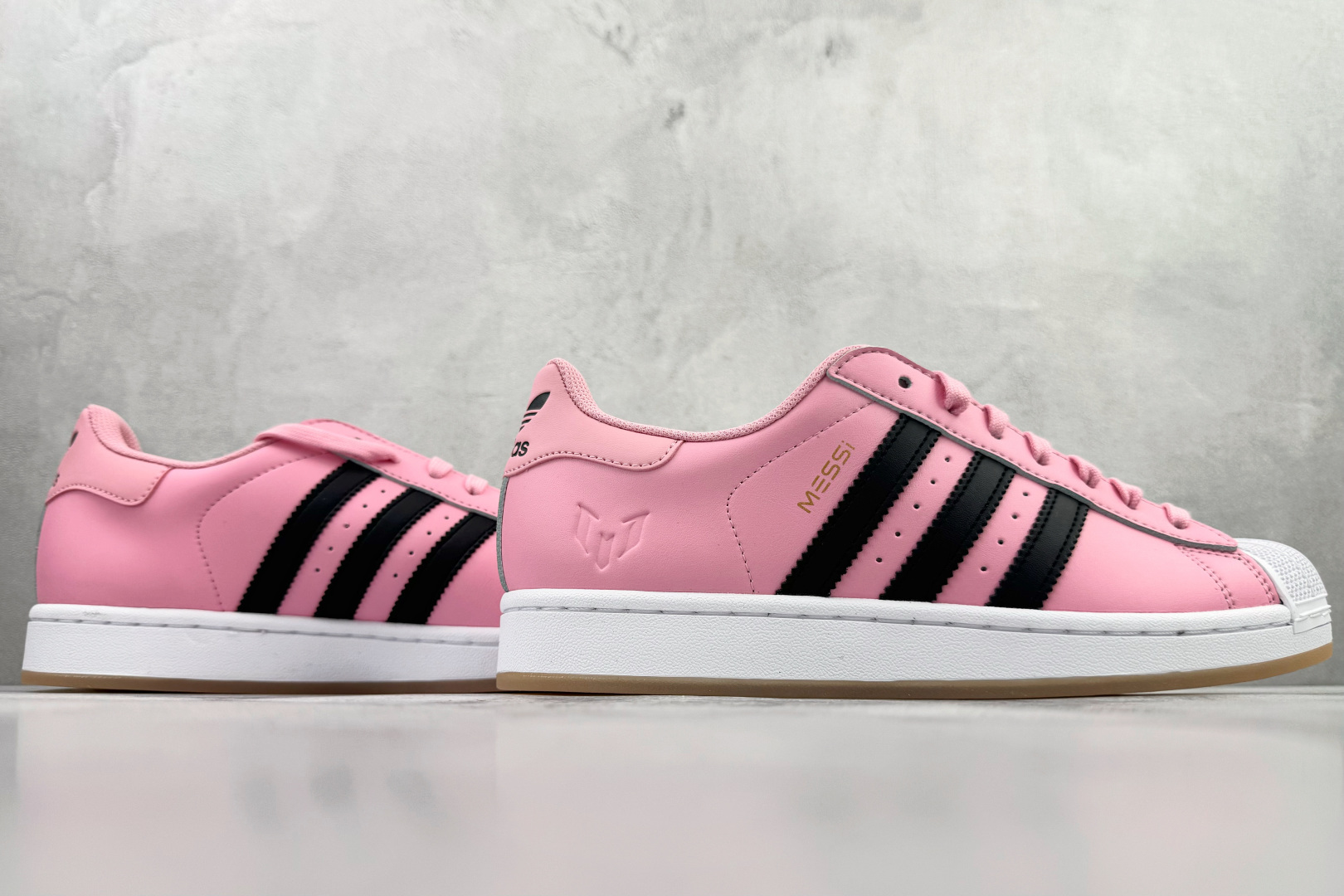 平台订单 Lionel Messi x adidas originals SUPERSTAR Inter Miami CF 粉黑色 JR1520