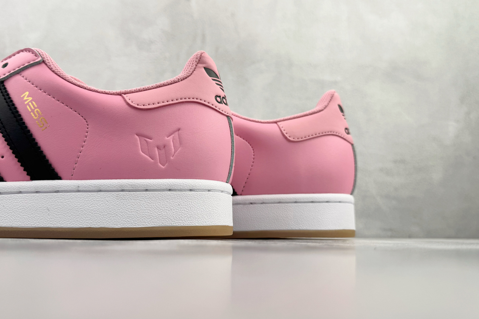 平台订单 Lionel Messi x adidas originals SUPERSTAR Inter Miami CF 粉黑色 JR1520