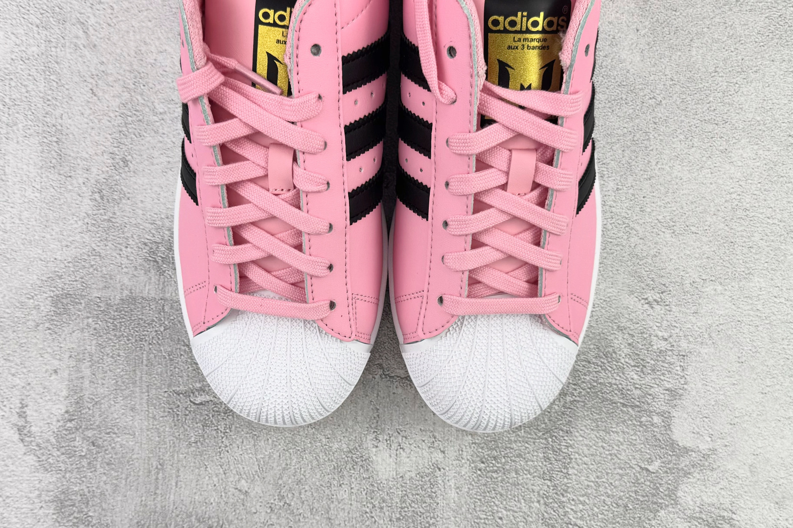 平台订单 Lionel Messi x adidas originals SUPERSTAR Inter Miami CF 粉黑色 JR1520