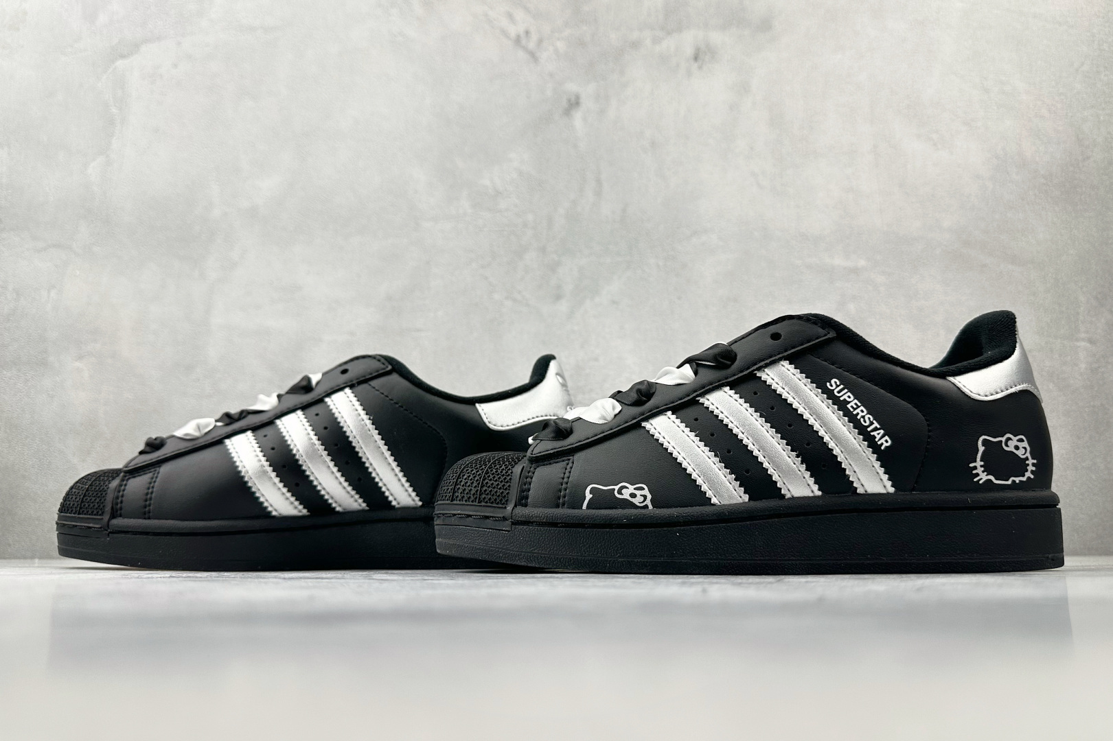 平台专供 adidas originals Superstar 2 黑银 JI0079