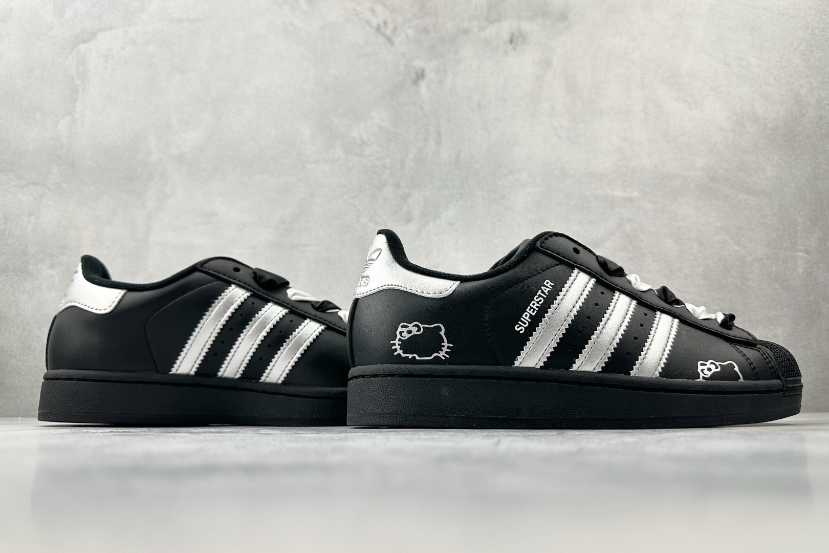 平台专供 adidas originals Superstar 2 黑银 JI0079