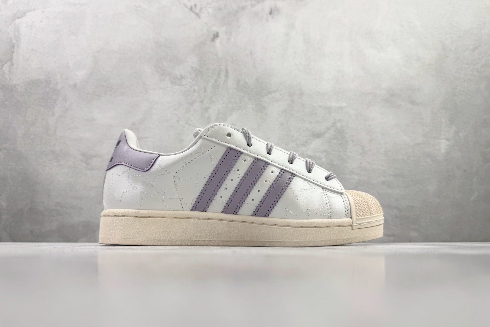 平台专供 adidas originals Superstar 2 白紫 JR6984