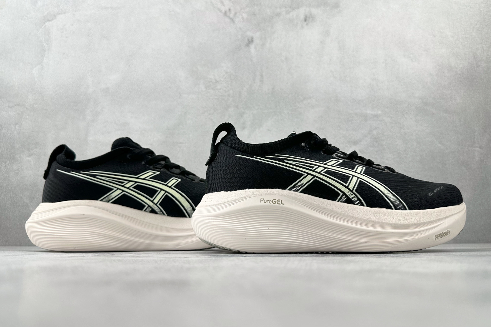 190 Asics GEL-NIMBUS 27 EXTRA WIDE黑白色 1011B957-002