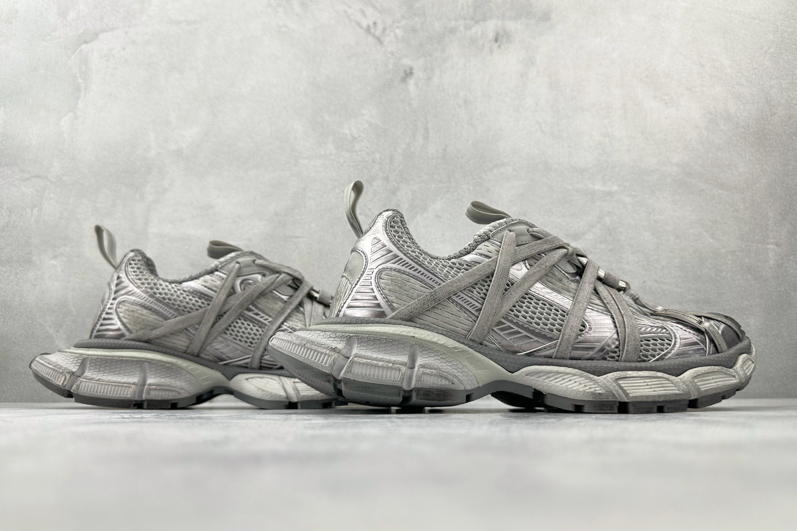 独立订单 公认最强品质 Balenciaga巴黎世家 3XL Extreme Laces B 灰色 825601W3XCH