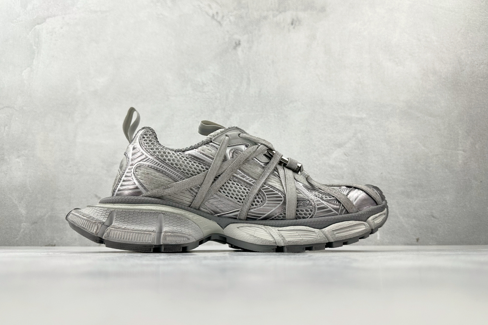 独立订单 公认最强品质 Balenciaga巴黎世家 3XL Extreme Laces B 灰色 825601W3XCH