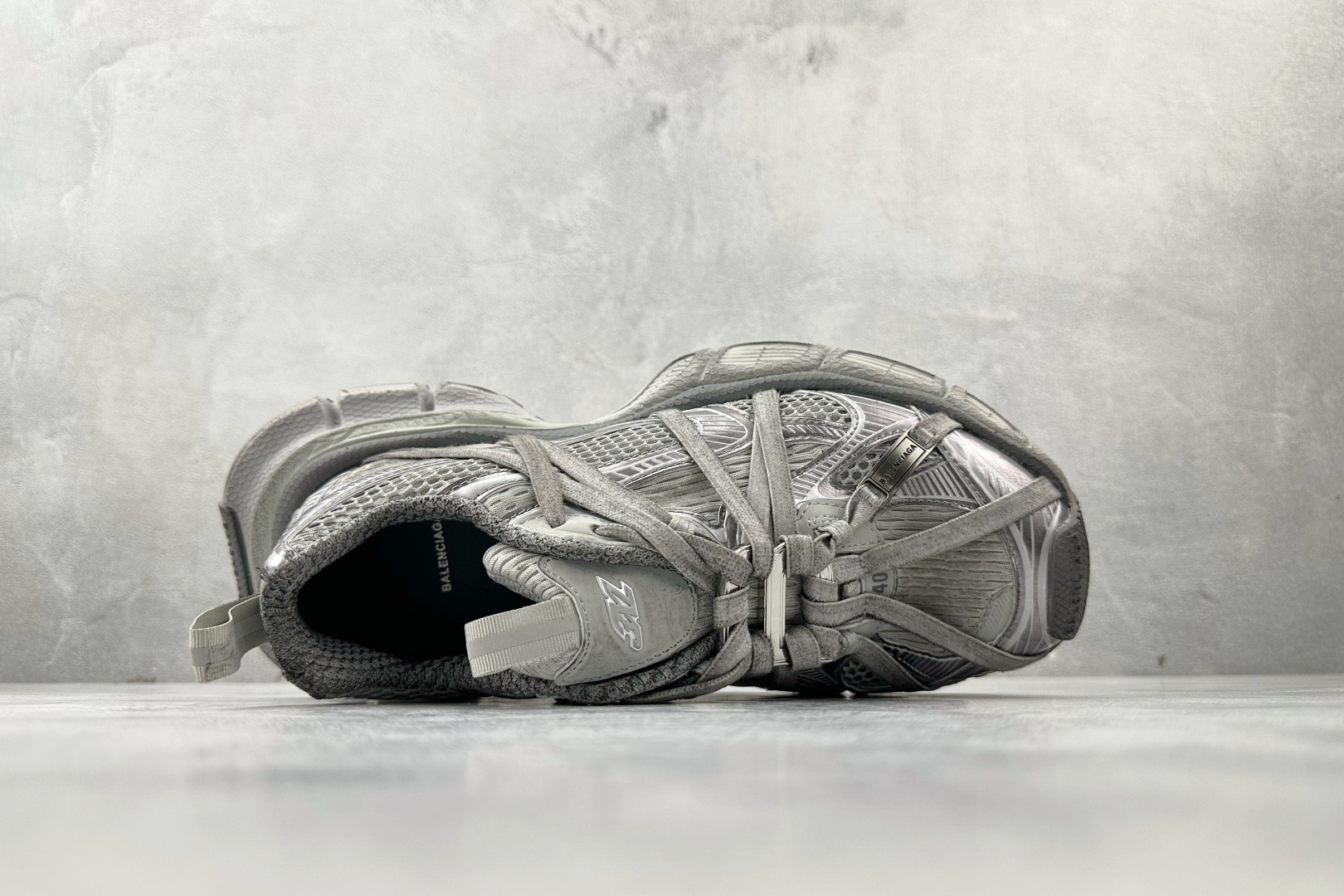 独立订单 公认最强品质 Balenciaga巴黎世家 3XL Extreme Laces B 灰色 825601W3XCH