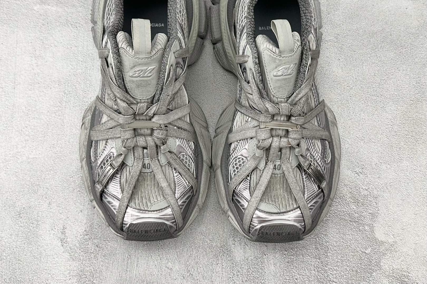 独立订单 公认最强品质 Balenciaga巴黎世家 3XL Extreme Laces B 灰色 825601W3XCH