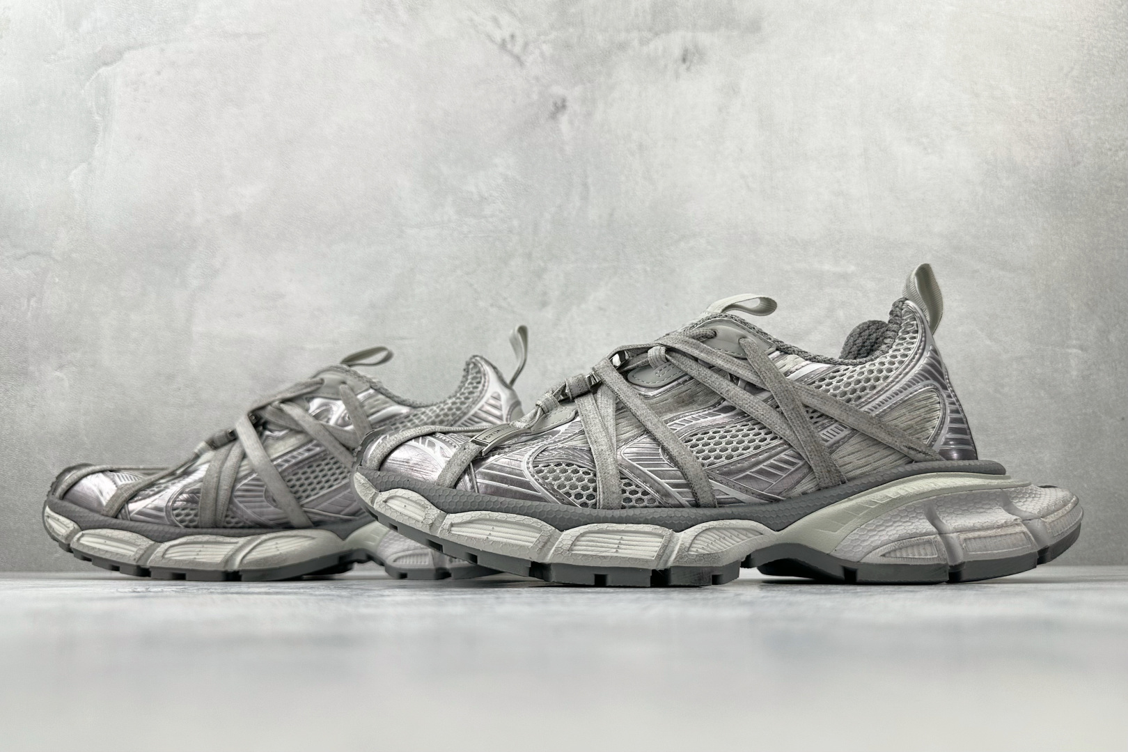 独立订单 公认最强品质 Balenciaga巴黎世家 3XL Extreme Laces B 灰色 825601W3XCH