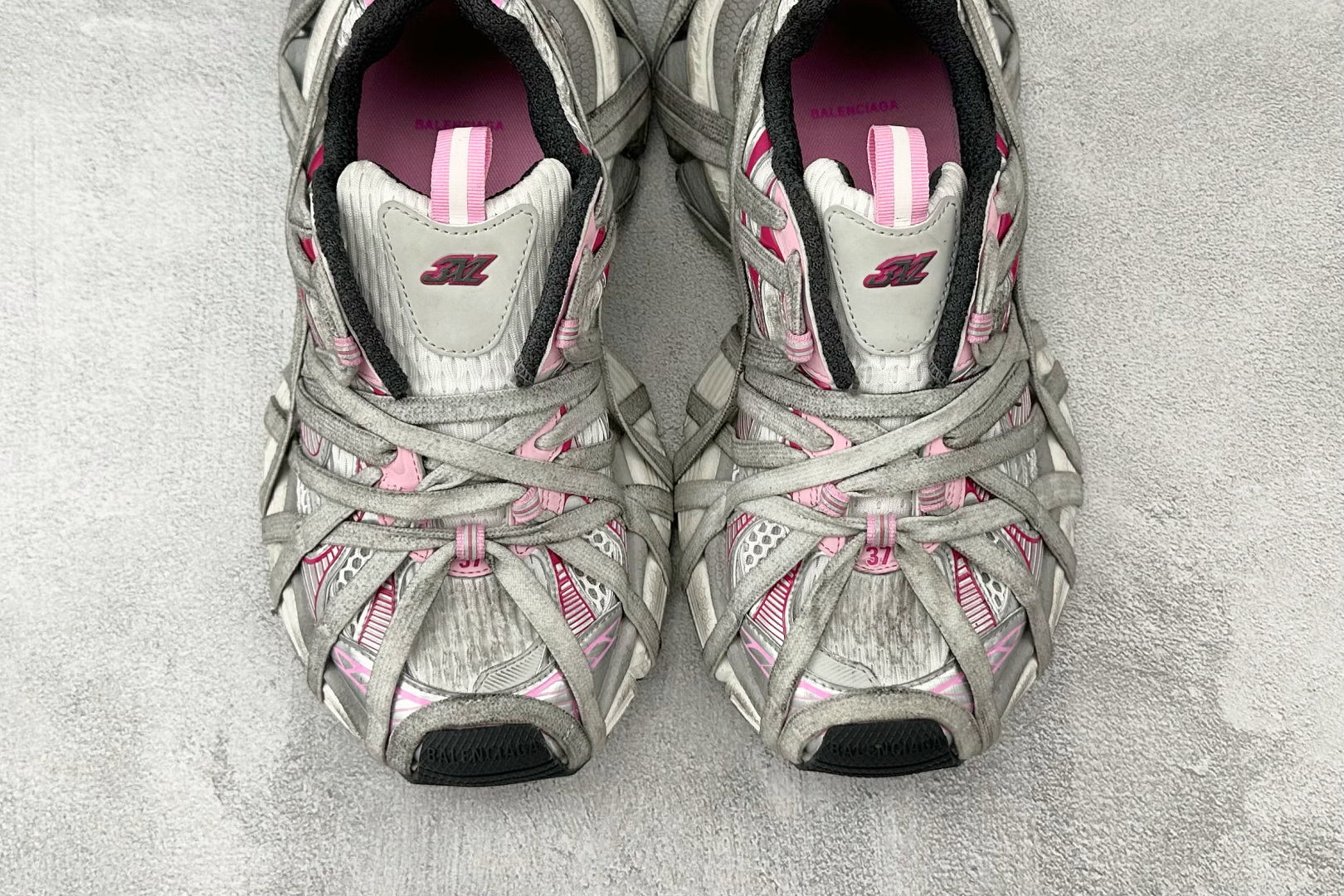 独立订单 公认最强品质 Balenciaga巴黎世家 3XL EXTREME LACE 白灰色 778697W3XLL