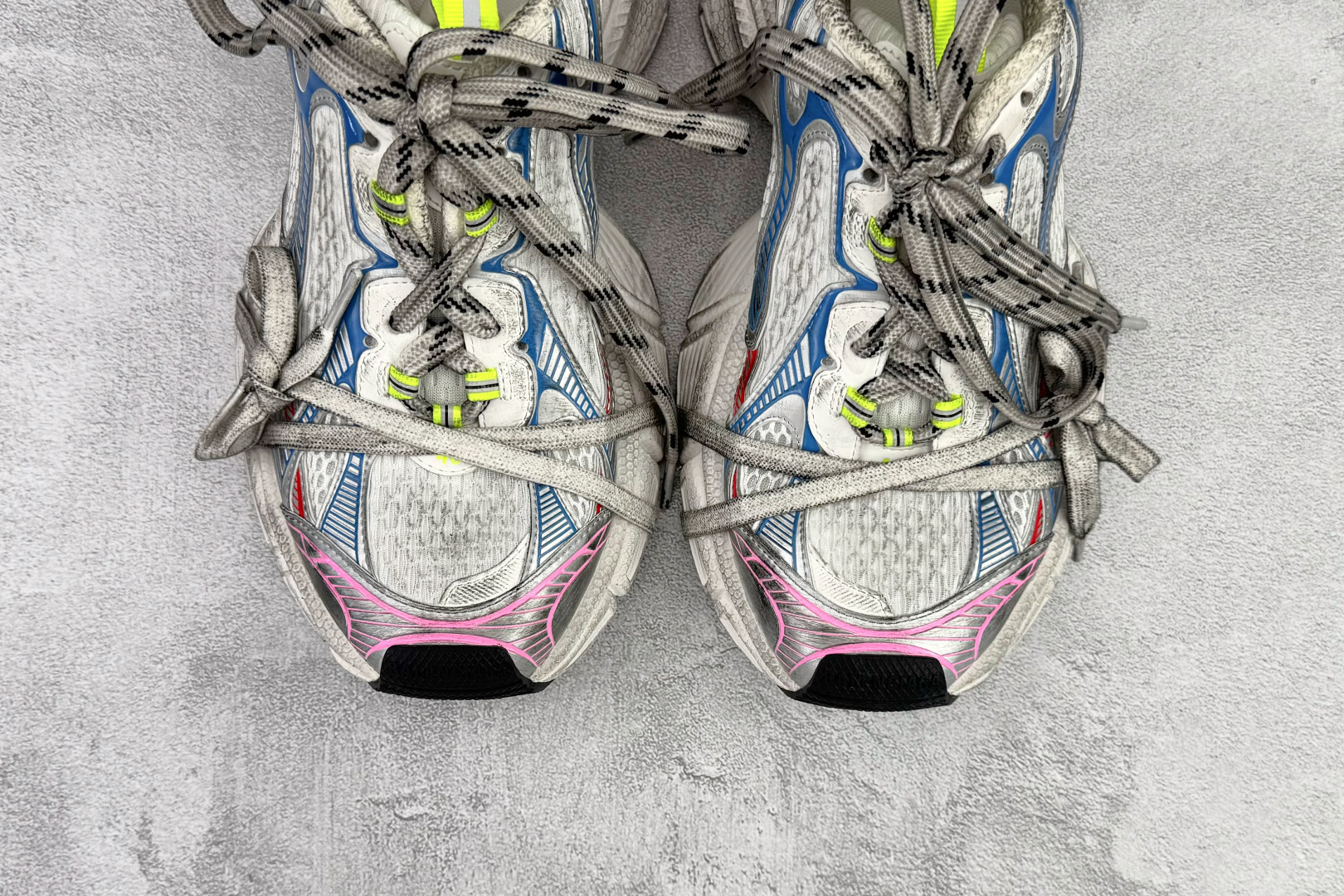 独立订单 公认最强品质 Balenciaga巴黎世家 3XL 白红蓝 弧度 734731W3XL5